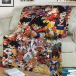 Dragon Ball Z Goku Vegeta Frieza With Supporting Characters Blanket