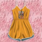 Dragon Ball Z Goku Vegeta Kids With Piccolo Orange Romper