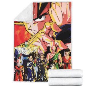 Dragon Ball Z Goku Vegeta Piccolo And Others Cool Fleece Blanket