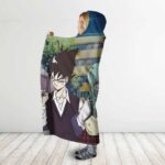 Dragon Ball Z Goku Vegeta What If Highschoolers Hooded Blanket