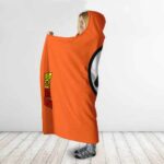Dragon Ball Z Goku Wisdom Kanji Orange Awesome Hooded Blanket