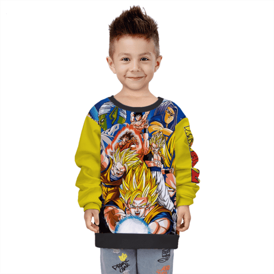 Dragon Ball Z Fighters Classic Team Yellow Kids Sweatshirt