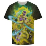 Dragon Ball Z Golden Form Frieza In His Yellow Aura T-Shirt