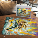 Dragon Ball Z Gotenks Super Saiyan 3 Dope Portrait Puzzle