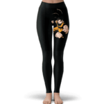 Dragon Ball Z Handsome Goku Dope Artwork Black Leggings