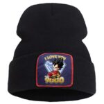 Dragon Ball Z I Love You 3000 Vegeta Fan Art Black Beanie