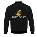 Dragon Ball Z Just Do It Kid Goku Nimbus Black Simple Bomber Jacket