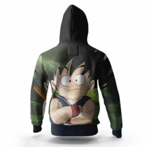 Dragon Ball Z Kid Goku In Forest Graphic Hoodie