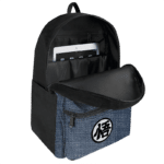 Dragon Ball Z Kid Goku Kanji Symbol Denim Style Backpack