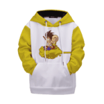 Dragon Ball Z Kid Goku Krillin on Flying Nimbus Kids Hoodie