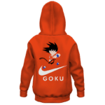Dragon Ball Z Kid Goku Nike Inspired Fashionable Kids Hoodie Back