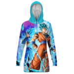 Dragon Ball Z Legendary Duo Goku Vegeta SSGSS Hoodie Dress