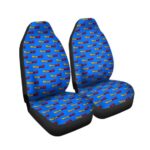 Dragon Ball Z Logo Pattern Awesome Blue Car Seat Cover