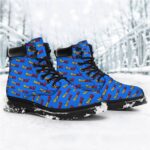 Dragon Ball Z Logo Pattern Royal Blue All Season Boots