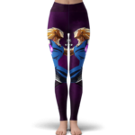 Dragon Ball Z Majin Vegeta Attacks Purple Smoke Yoga Pants