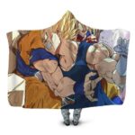 Dragon Ball Z Majin Vegeta Overpowering Goku Hooded Blanket