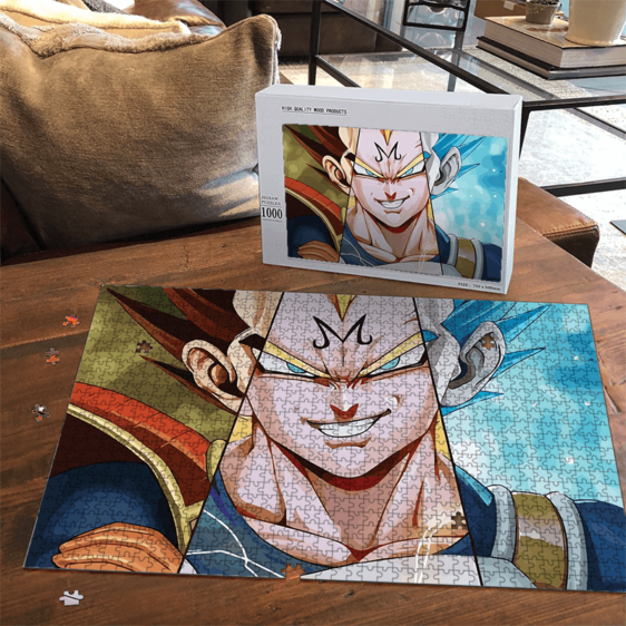 Dragon Ball Z Majin Vegeta Super Saiyan Blue Landscape Puzzle