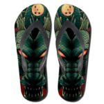 Dragon Ball Z Mighty Powerful Shenron Green Flip Flops