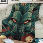 Dragon Ball Z Mighty Powerful Shenron Green Red Blanket