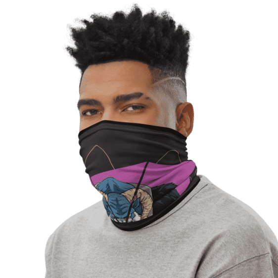 Dragon Ball Z Moro Art Black Face Covering Neck Gaiter