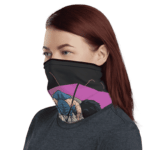 Dragon Ball Z Moro Art Black Face Covering Neck Gaiter