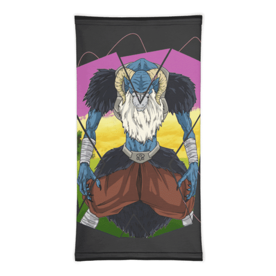 Dragon Ball Z Moro Art Black Face Covering Neck Gaiter