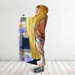 Dragon Ball Z Mr. Satan Versus Android 18 Hooded Blanket