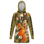 Dragon Ball Z Naruto Art Kid Goku & Kid Vegeta Camo Hoodie Dress