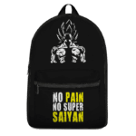 Dragon Ball Z No Pain No Super Saiyan Goku Workout Backpack