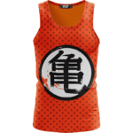 Dragon Ball Z Orange Kame Symbol Goku Master Roshi Tank Top