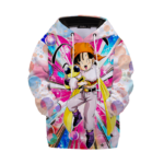 Dragon Ball Z Pan with Bee Colorful Happy Kids Hoodie