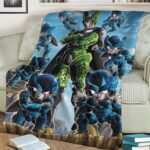 Dragon Ball Z Perfect Cell And Cell Junior Amazing Throw Blanket