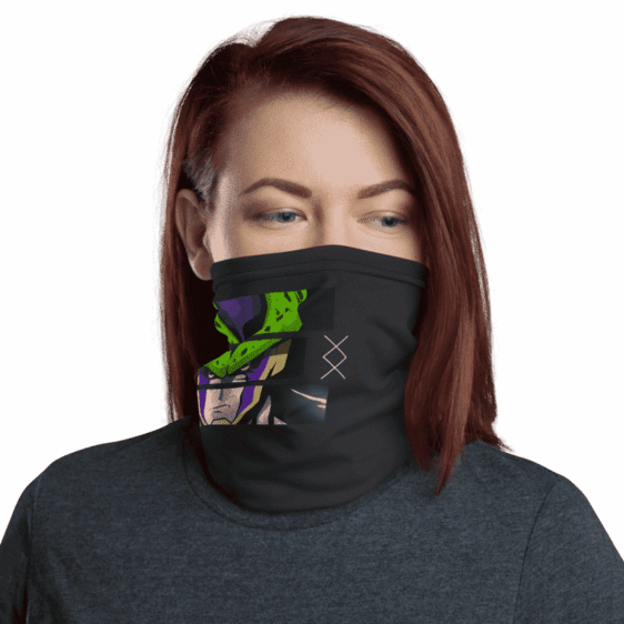 Dragon Ball Z Perfect Cell Art Face Covering Neck Gaiter