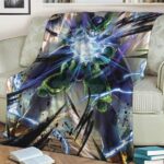 Dragon Ball Z Perfect Cell Charging Up Fantastic Throw Blanket