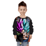 DBZ Goku Black & Goku Blue Fused Children's Sweater