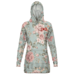 Dragon Ball Z Red Ribbon Army Elegant Floral Hoodie Dress