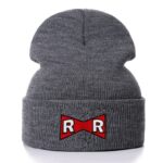 Dragon Ball Z Red Ribbon Army Logo Gray Winter Beanie