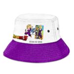 Dragon Ball Z SSJ 2 Gohan White Purple Powerful Bucket Hat