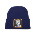 Dragon Ball Z SSJ1 Son Goku Stare Down Navy Blue Beanie