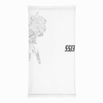 Dragon Ball Z SSJ3 Cabba Dope White Face Covering Neck Gaiter