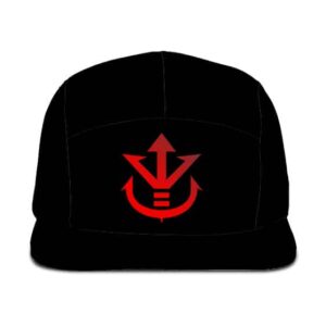 Dragon Ball Z Saiyan Royal Family Crest Cool Black 5 Panel Hat