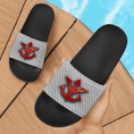 Dragon Ball Z Saiyan Royal Family Crest Gray Awesome Slide Slippers