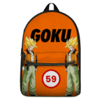 Dragon Ball Z Son Goku 59 Design Minimalist Orange Backpack