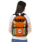 Dragon Ball Z Son Goku 59 Design Minimalist Orange Backpack