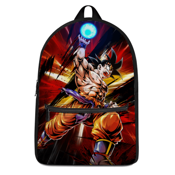 Dragon Ball Z Son Goku Base Form Ball Of Energy Canvas Backpack