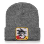 Dragon Ball Z Son Goku Fierce Stare Gray Winter Beanie