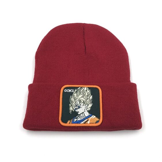 Dragon Ball Z Son Goku SSJ1 Fierce Stare Red Classic Beanie