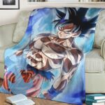 Dragon Ball Z Son Goku Ultra Instinct Dope Fleece Blanket