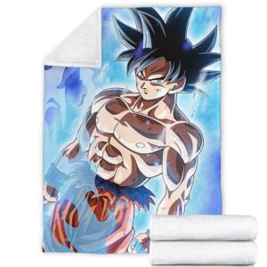 Dragon Ball Z Son Goku Ultra Instinct Dope Fleece Blanket