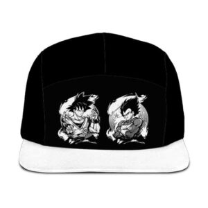Dragon Ball Z Son Goku Vegeta Base Form Black White Camper Hat